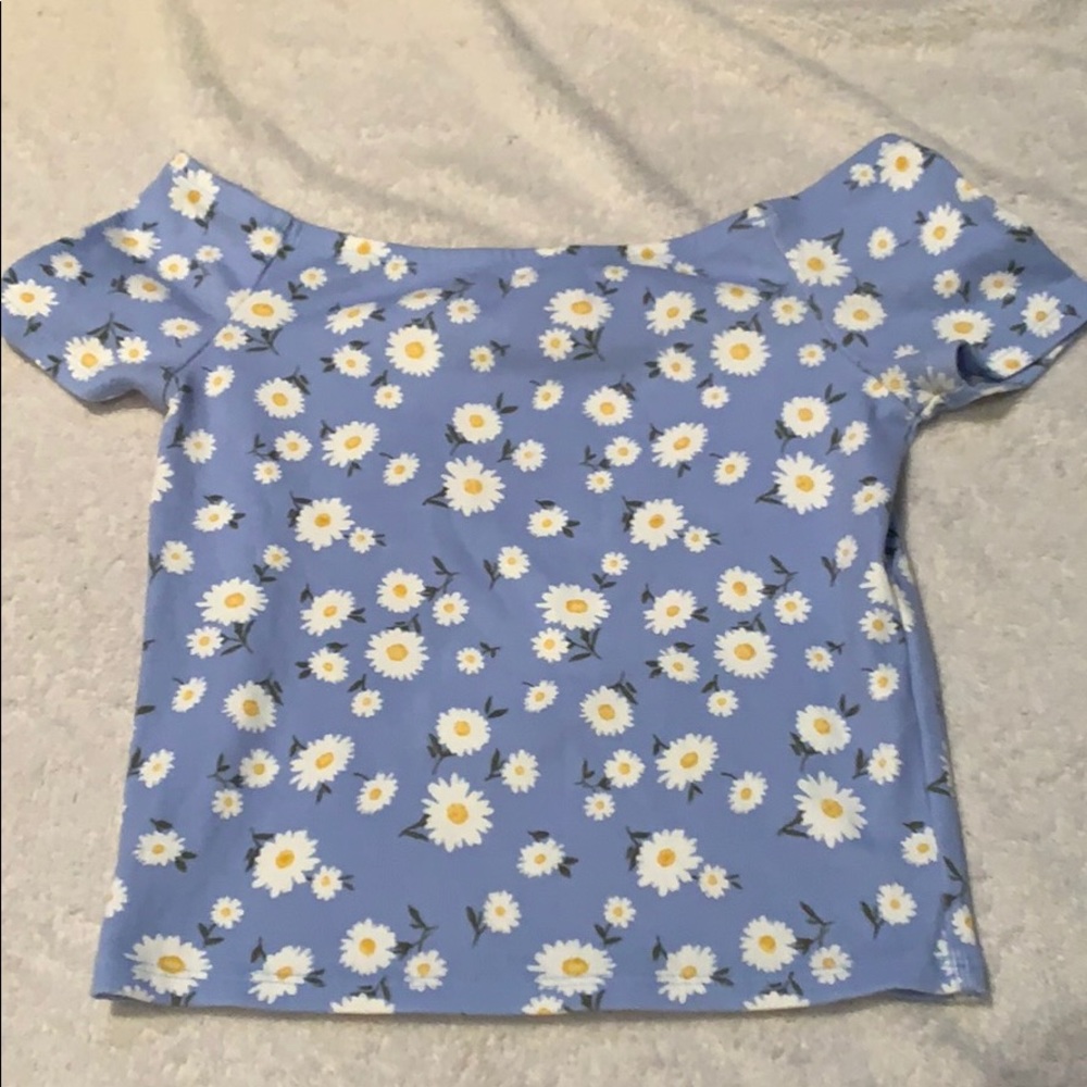 Blue flower top